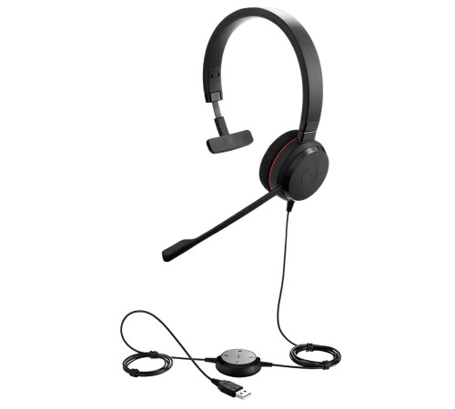 Гарнитура проводная Jabra EVOLVE 20 MS Mono, черный