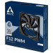 Вентилятор для корпуса Arctic Cooling F12 PWM PST, черный