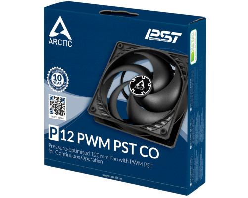 Вентилятор для корпуса Arctic Cooling P12 PWM PST CO, черный