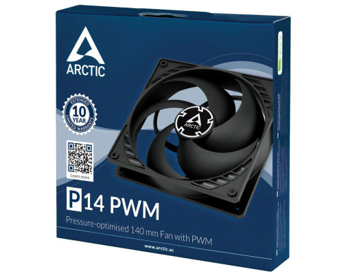 Вентилятор для корпуса Arctic Cooling P14 PWM PST, черный Вентилятор для корпуса Arctic Cooling P14 PWM PST, черный