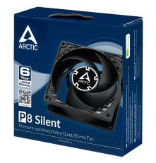 Вентилятор для корпуса ARCTIC Cooling P8 Silent, черный 