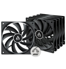 Вентилятор корпусной ARCTIC Cooling F12 PWM PST, черный (комплект 5 шт.)