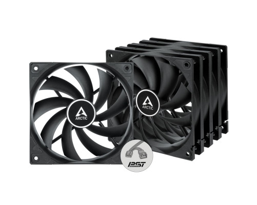 Вентилятор корпусной ARCTIC Cooling F12 PWM PST, черный (комплект 5 шт.)