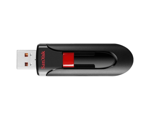 USB накопитель 256GB SanDisk Cruzer Glide 3.0 USB 3.2 Gen 1, черный/красный