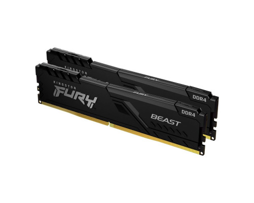 Модуль оперативной памяти Kingston 8GB DDR4-2666 (Kit of 2) FURY Beast Black KF426C16BBK2/8 Модуль оперативной памяти Kingston 8GB DDR4-2666 (Kit of 2) FURY Beast Black KF426C16BBK2/8