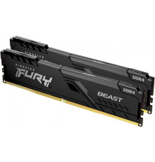 Модуль оперативной памяти Kingston 16GB DDR4-3600 (Kit of 2) FURY Beast Black KF436C17BBK2/16