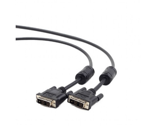Кабель DVI-D single link Cablexpert CC-DVI-BK-6, 19M/19M, 1.8 м, черный, экран, феррит. кольца Кабель DVI-D single link Cablexpert CC-DVI-BK-6, 19M/19M, 1.8 м, черный, экран, феррит. кольца