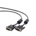 Кабель DVI-D single link Cablexpert CC-DVI-BK-6, 19M/19M, 1.8 м, черный, экран, феррит. кольца