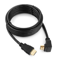 Кабель HDMI Cablexpert CC-HDMI490-10, 3.0 м, v1.4, 19M/19M, углов. разъем, черный, позол. разъемы, экран
