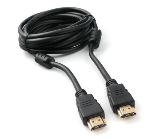 Кабель HDMI Cablexpert CCF2-HDMI4-10, 3 м, v2.0, 19M/19M, черный, позол. разъемы, экран, 2 ферр кольца
