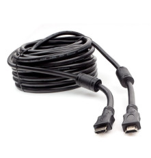 Кабель HDMI Cablexpert CCF2-HDMI4-15M 15 м, v1.4, 19M/19M, черный, позол. разъемы, экран, 2 ферр кольца