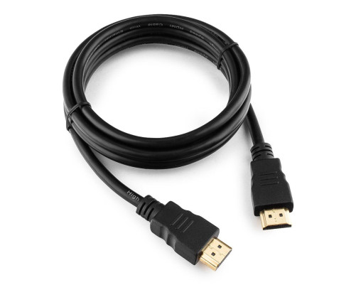 Кабель HDMI Cablexpert CC-HDMI4-5, 1.5 м, v2.0, 19M/19M, черный, позол. разъемы, экран Кабель HDMI Cablexpert CC-HDMI4-5, 1.5 м, v2.0, 19M/19M, черный, позол. разъемы, экран