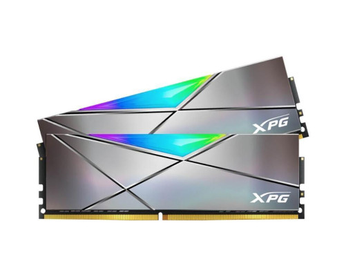 Модуль оперативной памяти ADATA XPG Spectrix D50 RGB Grey Gaming Memory AX4U360016G18I-DT50 32GB DDR4 3600 DIMM Non-ECC, CL18, 1.35V, Kit 2x16Gb, RTL Модуль оперативной памяти ADATA XPG Spectrix D50 RGB Grey Gaming Memory AX4U360016G18I-DT50 32GB DDR4 3600 DIMM Non-ECC, CL18, 1.35V, Kit 2x16Gb, RTL