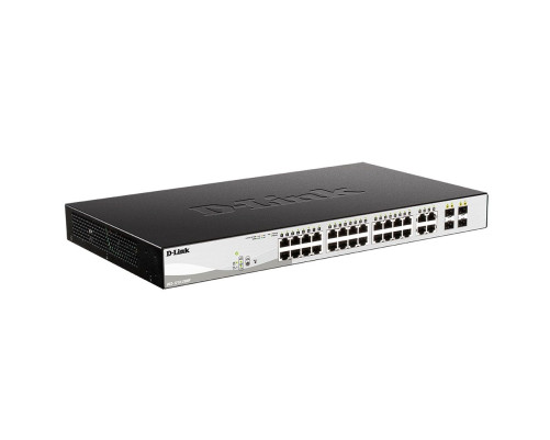 Коммутатор D-Link DGS-1210-28MP/F3A, черный