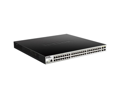 Коммутатор D-Link DGS-1210-52MPP/ME/B3A, черный