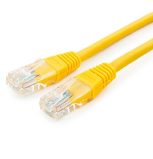 Патч-корд Cablexpert UTP кат.5e, 0.25 м, литой, многожильный, жёлтый