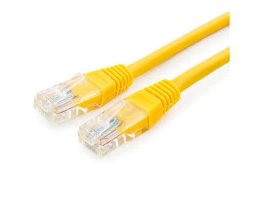 Патч-корд Cablexpert UTP кат.5e, 0.25 м, литой, многожильный, жёлтый