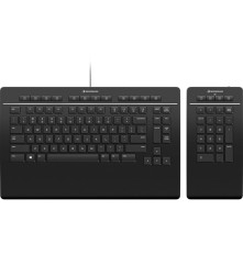 Клавиатура проводная с беспроводным цифровым блоком 3DConnexion 3DX-700092, черный