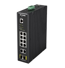 Коммутатор D-Link DIS-200G-12PS/A2A, черный