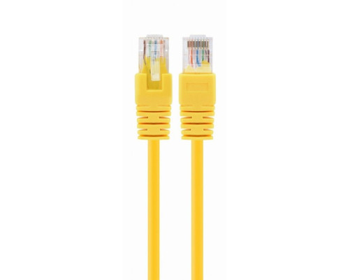 Патч-корд Cablexpert UTP кат.5e, 0.5 м, литой, многожильный, жёлтый Патч-корд Cablexpert UTP кат.5e, 0.5 м, литой, многожильный, жёлтый