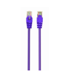 Патч-корд Cablexpert UTP кат.5e, 0.5 м, литой, многожильный, фиолетовый