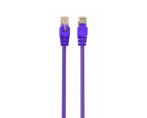 Патч-корд Cablexpert UTP кат.5e, 0.5 м, литой, многожильный, фиолетовый Патч-корд Cablexpert UTP кат.5e, 0.5 м, литой, многожильный, фиолетовый