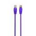 Патч-корд Cablexpert UTP кат.5e, 0.5 м, литой, многожильный, фиолетовый