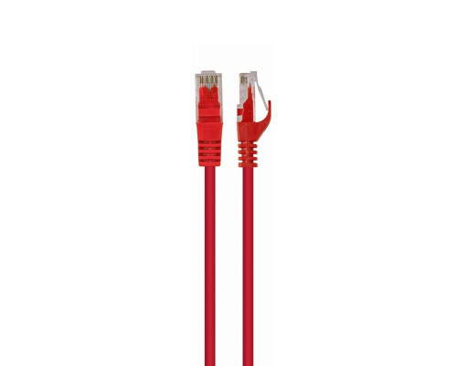 Патч-корд Cablexpert UTP кат.6, 0.5 м, литой, многожильный, красный Патч-корд Cablexpert UTP кат.6, 0.5 м, литой, многожильный, красный
