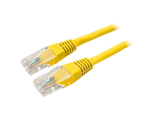 Патч-корд медный Cablexpert UTP кат.5e, 5 м, литой, многожильный, жёлтый