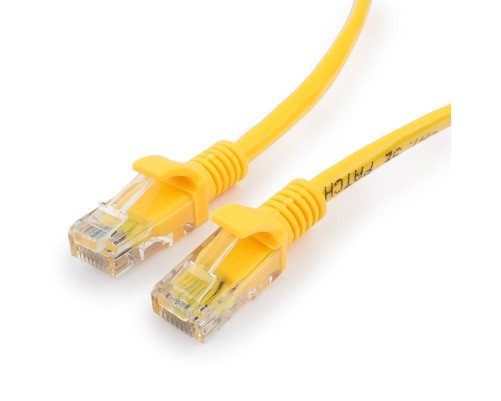 Патч-корд Cablexpert UTP кат.5e, 15 м, литой, многожильный, жёлтый Патч-корд Cablexpert UTP кат.5e, 15 м, литой, многожильный, жёлтый