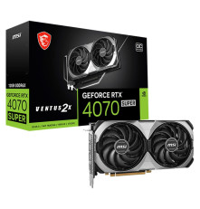 Видеокарта MSI  RTX4070 SUPER VENTUS 2X OC 12GB, GDDR6X/192-bit