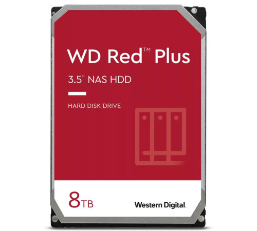 Жесткий диск 8TB Western Digital Red Plus WD80EFPX