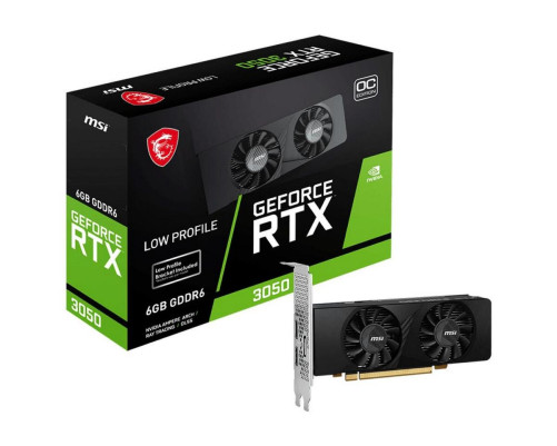 Видеокарта MSI RTX3050 LP 6G OC 6GB, GDDR6/96-bit