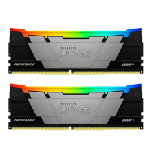 Модуль оперативной памяти Kingston 64GB FURY Renegade RGB Black XMP DDR4 3600Mhz DIMM (Kit 2*32gb) 2RX8 18-22-22 1.35V 288-pin 16Gbit