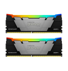 Модуль оперативной памяти Kingston 32GB DDR4 3600 FURY Renegade RGB Black XMP Non-ECC Unbuffered DIMM (Kit 2*16gb) 2RX8 16-20-20 1.35V 288-pin 8Gbit