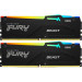 Модуль оперативной памяти Kingston 32GB DDR5 5600 DIMM FURY Beast Black RGB EXPO Non-ECC Unbuffered DIMM (Kit 2*16gb) 1RX8 36-38-38 1.25V 288-pin 16Gbit