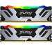 Модуль оперативной памяти Kingston 64GB DDR5 6400 FURY Renegade Silver/Black RGB XMP Non-ECC Unbuffered DIMM (Kit 2*32gb) 2RX8 32-39-39 1.4V 288-pin 16Gbit