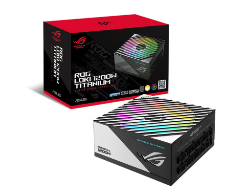 Блок питания 1200 Вт ASUS ROG-LOKI-1200T-SFX-L-GAMING, черный/белый Блок питания 1200 Вт ASUS ROG-LOKI-1200T-SFX-L-GAMING, черный/белый