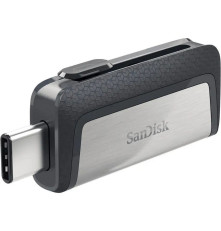 USB накопитель 128GB SanDisk Ultra Dual USB 3.2 Gen 1, черный/серебристый