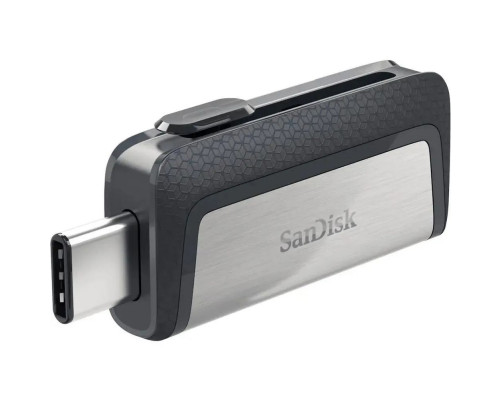 USB накопитель 128GB SanDisk Ultra Dual USB 3.2 Gen 1, черный/серебристый USB накопитель 128GB SanDisk Ultra Dual USB 3.2 Gen 1, черный/серебристый