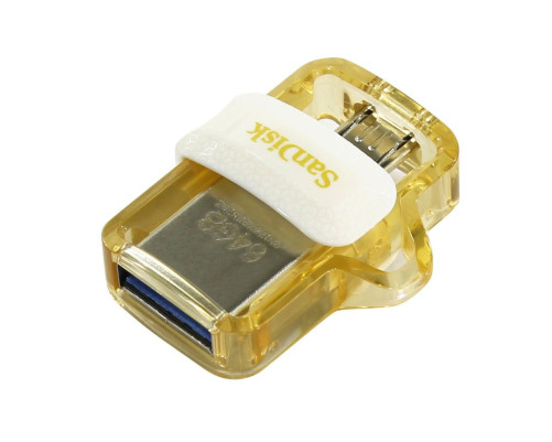 USB накопитель 64GB SanDisk Ultra Dual USB 3.2 Gen 1, золотистый