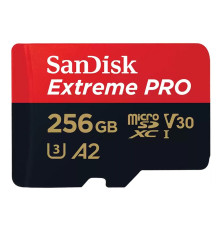Карта памяти microSD 256GB SanDisk Extreme Pro SDSQXCD-256G-GN6MA Class 10 UHS I, без адаптера