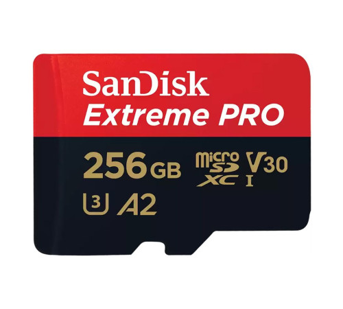 Карта памяти microSD 256GB SanDisk Extreme Pro SDSQXCD-256G-GN6MA Class 10 UHS I, без адаптера