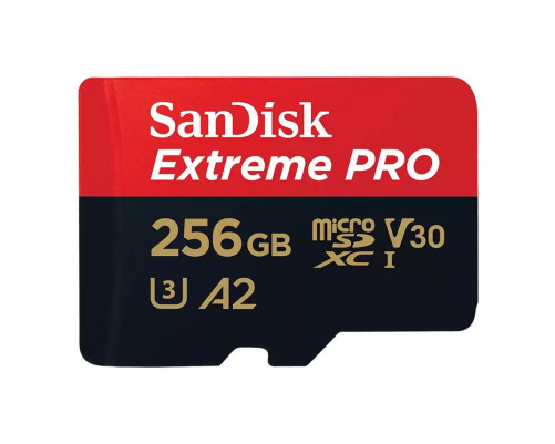 Карта памяти microSD 256GB SanDisk Extreme Pro SDSQXCD-256G-GN6MA Class 10 UHS I, без адаптера