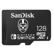 Карта памяти microSDXC 128GB  SanDisk Nintendo Fortnite Edition Skull Trooper SDSQXAO-128G-GN6ZG Class 10 UHS-I, без адаптера