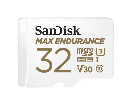 Карта памяти microSDHC 32GB SanDisk MAX ENDURANCE SDSQQVR-032G-GN6IA Class 10 U3 V30, с адаптером Карта памяти microSDHC 32GB SanDisk MAX ENDURANCE SDSQQVR-032G-GN6IA Class 10 U3 V30, с адаптером