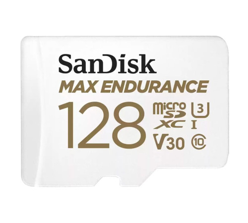 Карта памяти microSDXC 128GB SanDisk MAX ENDURANCE SDSQQVR-128G-GN6IA Class 10 U3 V3, с адаптером