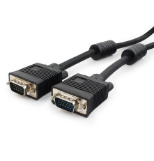 Кабель VGA Pro Cablexpert CC-PVGA-6, черный, 1.8 м, 15M/15M, экран, феррит. кольца