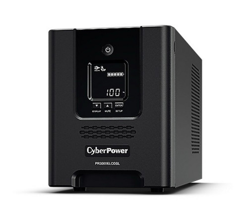 Источник бесперебойного питания CyberPower PR3000ELCDSL, черный