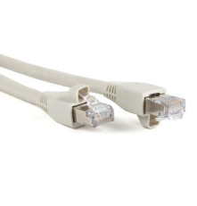 Патч-корд Hyperline F/UTP, экранированный, Cat.6a, LSZH, 2 м, серый